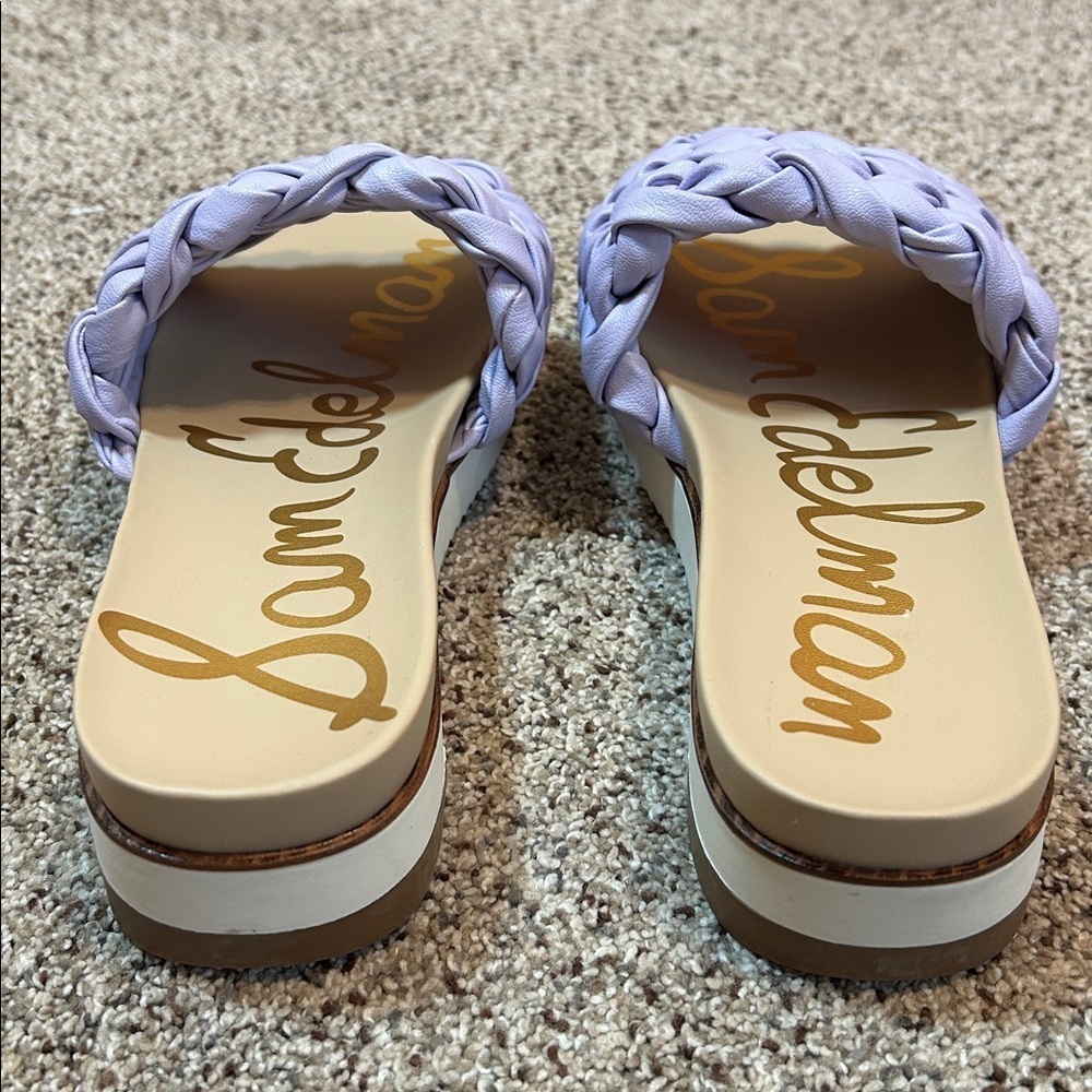 Sam Edelman Ainslie Slide Sandals Misty Lilac Purple Size 9 - Picture 5 of 12